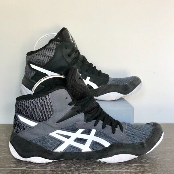Asics | Shoes | Asics Snapdown 3 Wrestling Shoes Mens 8 Black Gray White |  Poshmark